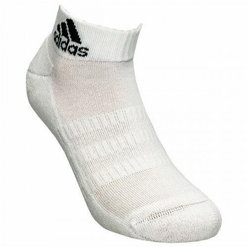 Above-ankle sports socks, 3-pack — padded terry footbed & arch support — Adidas