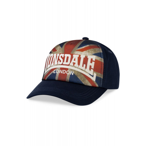 Cappello con visiera 100% cotone, chiusura a strappo — Lonsdale