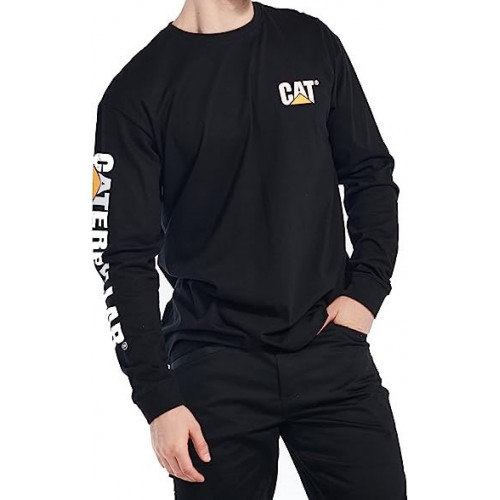 Caterpillar Men's Long Sleeve — Comfortable Crew Neck