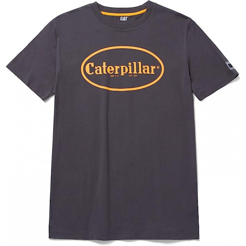 Herren Rundhals T-Shirt kurzarm 100% Baumwolle — CAT