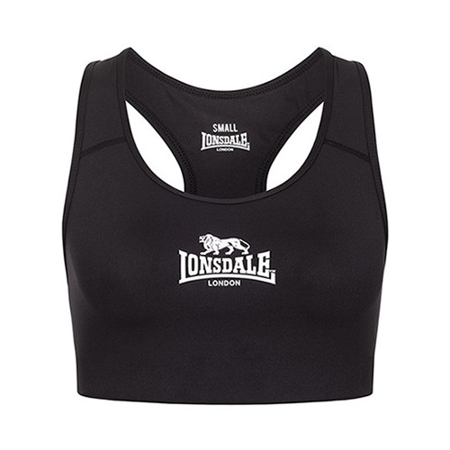 Reggiseno sportivo aderente in poliestere ed elastan — Lonsdale