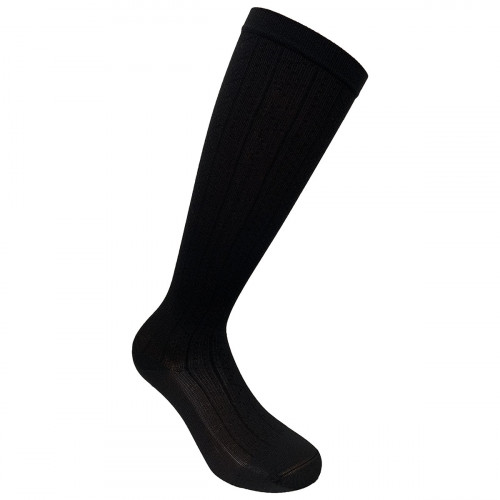 Calcetines de compresión graduada ligera 1 par microfantasía negra — Scholl Foot-Fresh