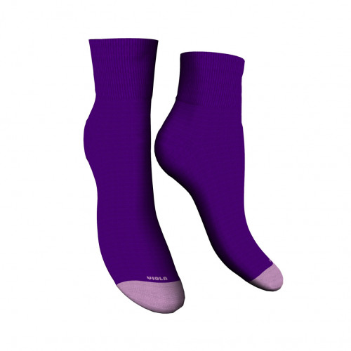 Kurze tubulare Damensocken, 1 Paar, warmes Baumwollmodell ohne Ferse — Zenzerò