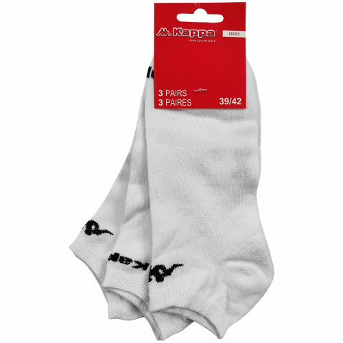 Calze da Uomo Kappa Unisex, 3 Paia in Cotone Altezza Caviglia