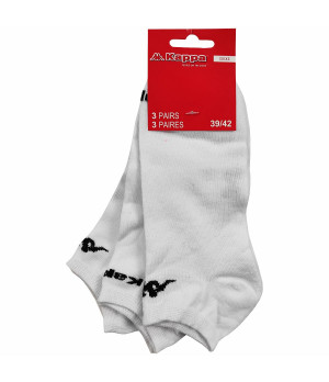 Calze da Uomo Kappa Unisex, 3 Paia in Cotone Altezza Caviglia