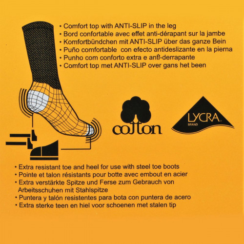 Calze da lavoro 2 paia termiche in spugna di cotone, punta rinforzata — Caterpillar