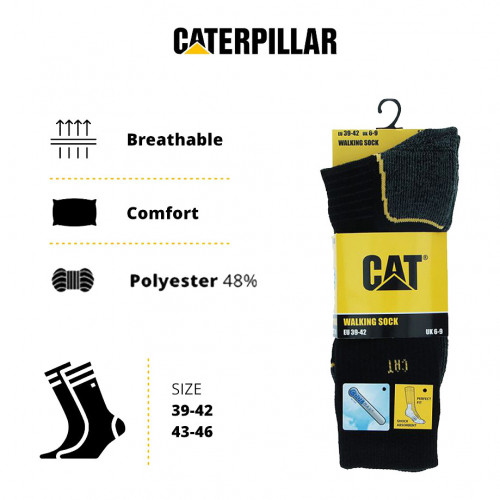 COOLMAX — 1 par de calcetines media caña transpirables Caterpillar
