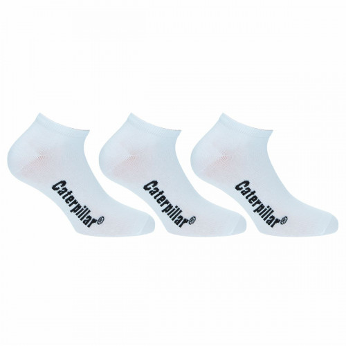 Chaussettes homme 3 paires coton respirant hauteur cheville — Caterpillar