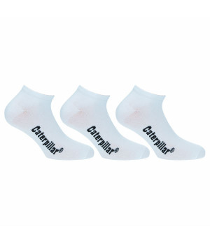 Chaussettes homme 3 paires coton respirant hauteur cheville — Caterpillar