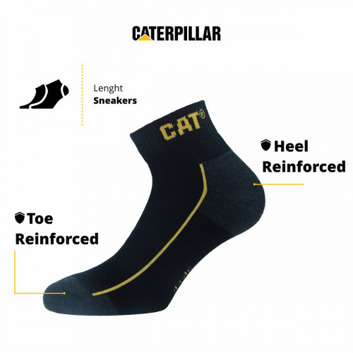 Chaussettes de travail 3 paires à la cheville renforcées en Cordura — Caterpillar
