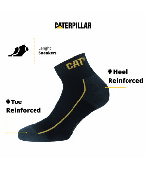 Arbeitssocken 3er-Pack knöchelhoch, verstärkt mit Cordura — Caterpillar