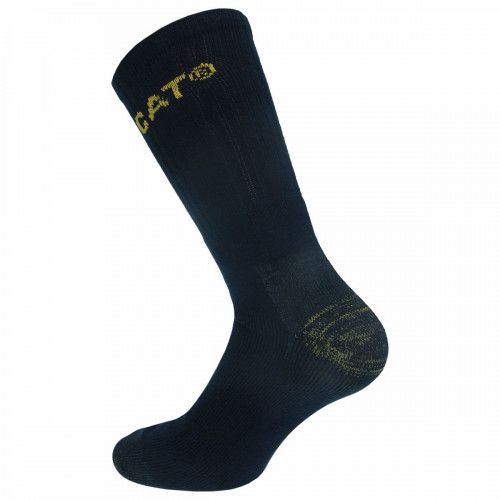 Chaussettes de travail Caterpillar — 3 paires, renforts pointe et talon, mi-mollet
