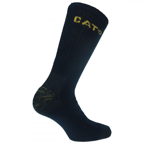 Caterpillar work socks — 3 pack, reinforced toe & heel, mid-calf