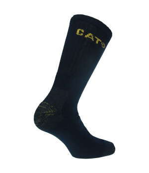 Chaussettes de travail Caterpillar — 3 paires, renforts pointe et talon, mi-mollet
