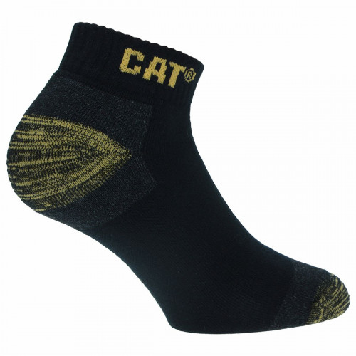 Calcetines de trabajo tobilleros 3 pares algodón reforzado — Caterpillar