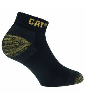 Calcetines de trabajo tobilleros 3 pares algodón reforzado — Caterpillar