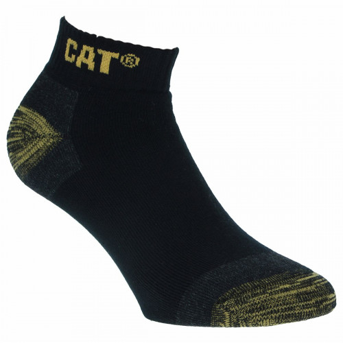 Calze da Lavoro Caterpillar Premium - 3 Paia con Doppio Rinforzo Altezza Caviglia 