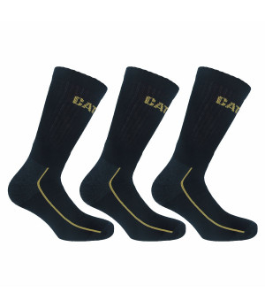 CORDURA work socks 3 pairs — reinforced toe & heel, temperature-regulating cotton Caterpillar