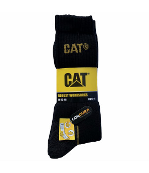 CORDURA work socks 3 pairs — reinforced toe & heel, temperature-regulating cotton Caterpillar