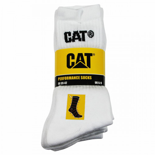 Calze da uomo Caterpillar — 5 paia, cotone con punta e tallone rinforzati