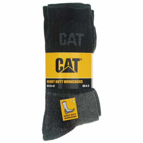 Calze da Lavoro Caterpillar - Heavy Duty - 3 Paia Rinforzate in Cotone e Lycra