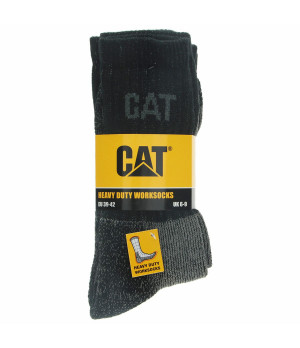 Calze da Lavoro Caterpillar - Heavy Duty - 3 Paia Rinforzate in Cotone e Lycra