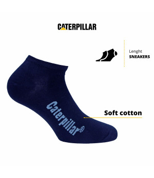 Kurze Sneaker-Socken aus atmungsaktiver Baumwolle, 5er Pack — Caterpillar
