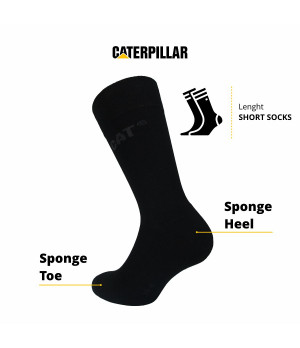 Baumwoll-Herrensocken, 3 Paar, halblang Komfort — Caterpillar
