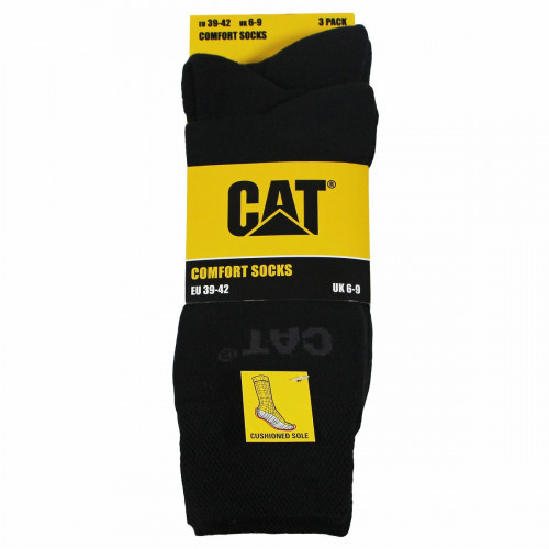 Baumwoll-Herrensocken, 3 Paar, halblang Komfort — Caterpillar