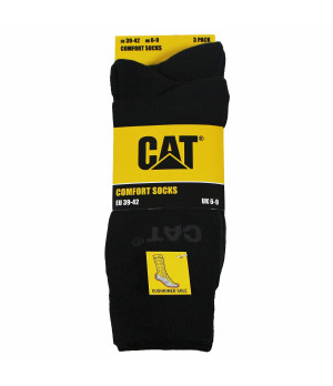 Men's cotton mid-calf socks, 3-pack comfort — Caterpillar