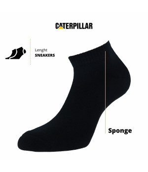 Calze Sportive Caterpillar - 3 Paia in Cotone Altezza Caviglia