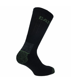 Calcetines térmicos de trabajo 2 pares 43% lana reforzados media caña — Caterpillar