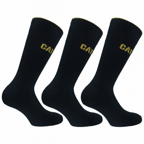 Chaussettes de travail 3 paires — talon et pointe renforcés en coton remaillé Caterpillar