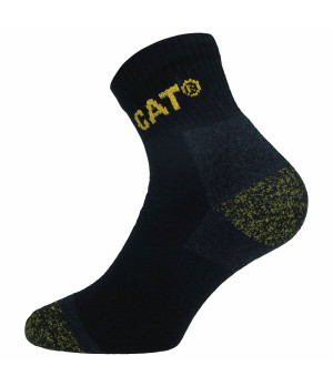 Chaussettes de travail Caterpillar — 3 paires, double renfort pointe et talon, coton thermorégulant