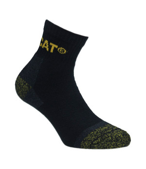 Caterpillar work socks — 3 pairs, reinforced toe & heel, thermoregulating cotton