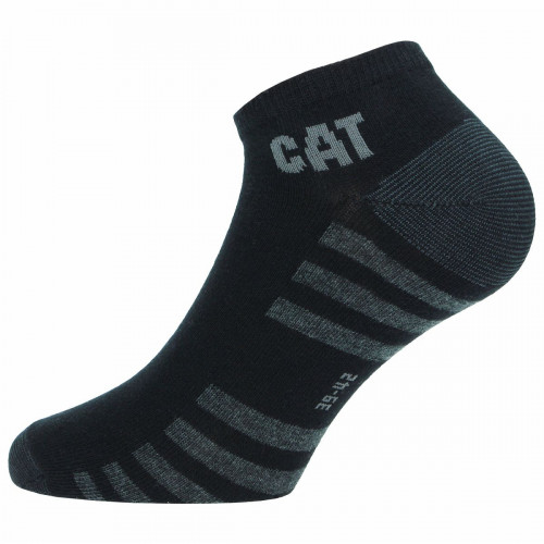Work Socks 3-Pack, Temperature-Regulating Cotton & Reinforced — Caterpillar