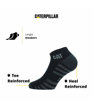 Arbeitssocken 3er-Pack, thermoregulierende Baumwolle und verstärkt — Caterpillar
