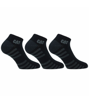 Work Socks 3-Pack, Temperature-Regulating Cotton & Reinforced — Caterpillar