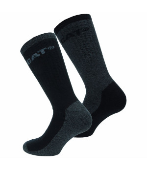 Chaussettes thermiques de travail 2 paires — pointe et talon renforcés Caterpillar