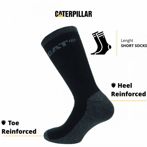 Calcetines térmicos de trabajo 2 pares — Punta y talón reforzados Caterpillar