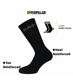 Chaussettes de travail 3 paires renforcées en coton — Caterpillar