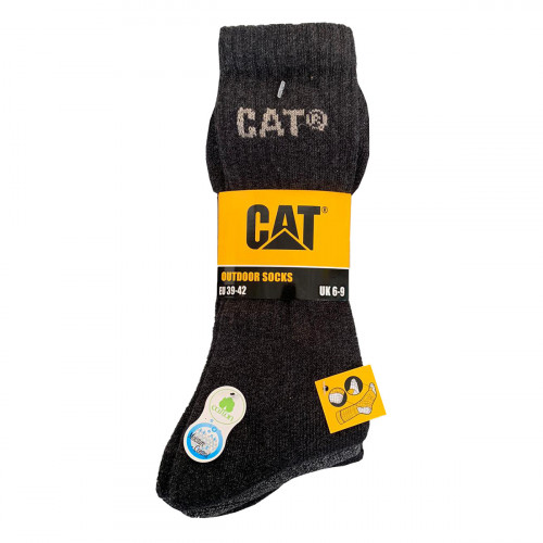 Chaussettes de travail 3 paires renforcées en coton — Caterpillar