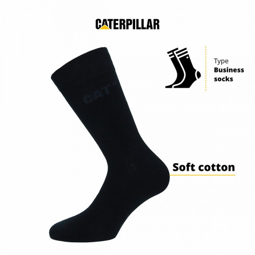 Calze Eleganti da Lavoro Caterpillar Business - 5 Paia in Cotone Rimagliato a Mano