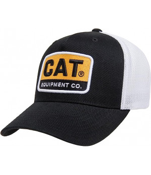 Cotton baseball cap with breathable mesh back — CAT