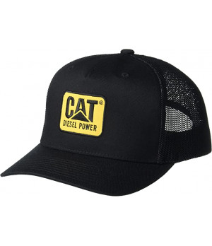 Cappello con Visiera CAT Nero e Mimetico - Con  Fascia Antisudore e Chiusura Regolabile