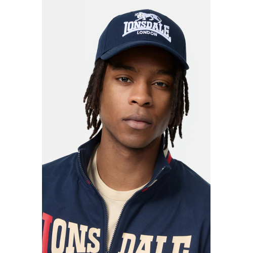 Gorra Lonsdale bordada 3D — 100% algodón, ajustable (hombre)