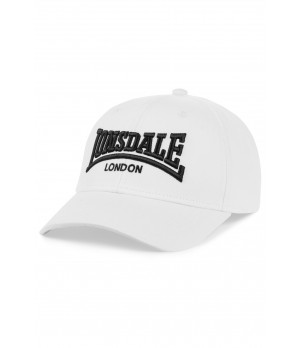 Cappello con Visiera Bianco Lonsdale - In Puro Cotone con Logo Ricamato 3D