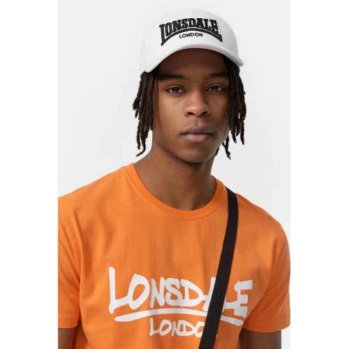 Cappello con visiera in puro cotone, taglia unica regolabile — Lonsdale