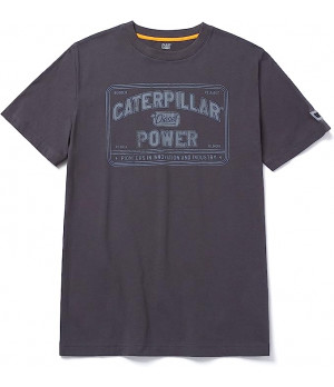 T-shirt homme 100% coton — manches courtes avec logo — Caterpillar