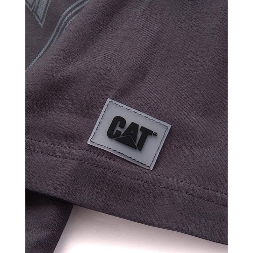 Camiseta hombre 100% algodón — Manga corta con logo — Caterpillar